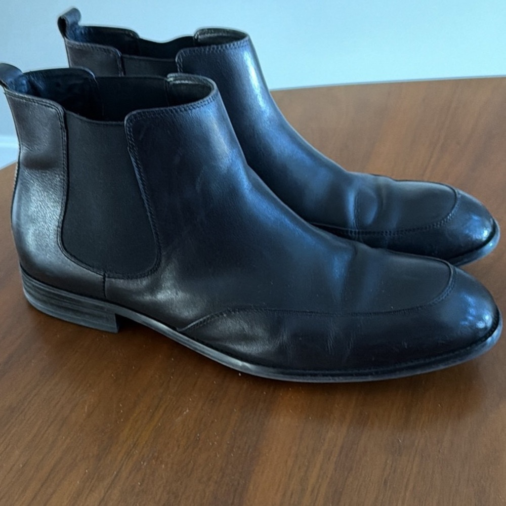 mens hart schaffner marx Leather Ankle Boots Size 13 Designer - Picture 2 of 3